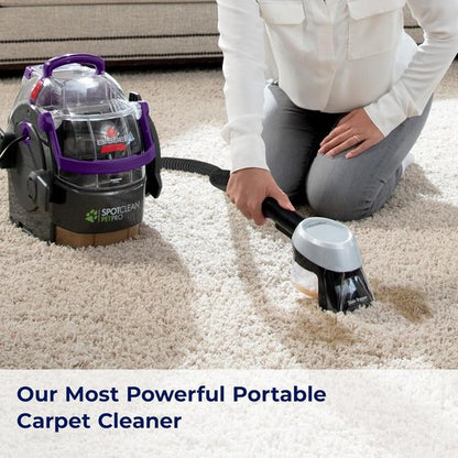 Bissell SpotClean Pet Pro - Portable Carpet Cleaner for Deep Stains | Compact & Efficient 2458