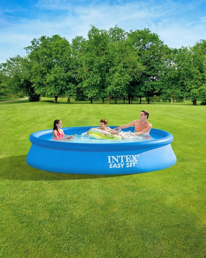 **INTEX Easy Set Inflatable 12 ft x 30 in Above Ground Pool - Includes 530 GPH Filter Pump**