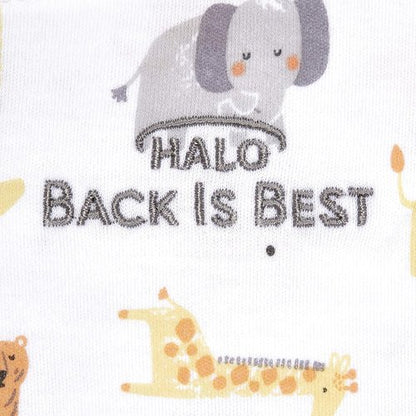 HALO 100% Cotton Sleepsack Swaddle - 3-Way Adjustable Wearable Blanket, Jungle Print, Small (3-6 Months)