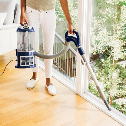 Shark NV360 Navigator Vacuum - Powerful Suction for Hardwood & Carpet Cleaning | Large Dust Cup, Blue
