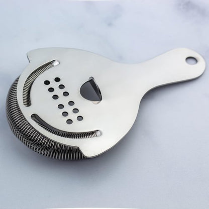 Hawthorne Strainer: Stainless Steel Cocktail Strainer for Home Bar and Professional Bartenders 5.75" x 3.87" x 1.25”