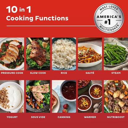 Instant Pot Pro Plus Wi-Fi 10-in-1 Pressure Cooker - Smart Cooking with 800+ Recipes, 6 Quart