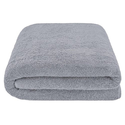 American Soft Linen 100% Cotton 600 GSM Turkish 40x80 Oversized Bath Towel Sheet, Extra Large Adult Towels for Bathroom, Light Grey Bath Sheet