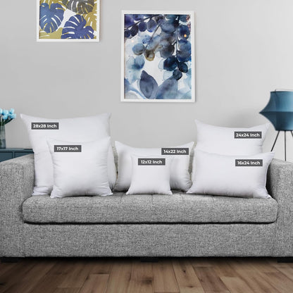 Utopia Bedding Pillow Inserts 16x24 - Set of 2 White Decorative Cushions for Sofa & Bed - Soft & Fluffy