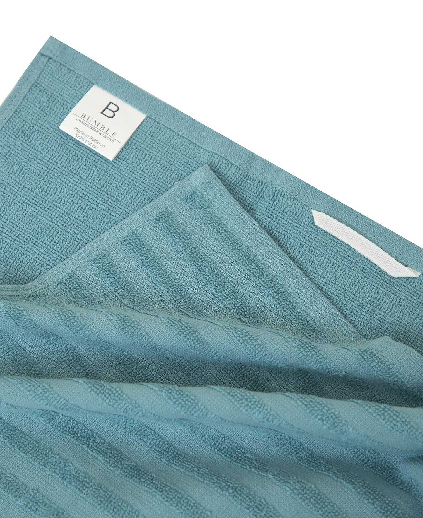 Premium Kitchen Towels 20”x 28”- 6 Pack| Large Cotton Kitchen Towels | Hand Towels for Kitchen | Flat & Terry Towel | Dish Towels | Highly Absorbent Tea Towels Set with Hanging Loop | Aqua Striped