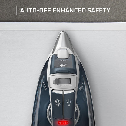 Rowenta Focus Excel Steam Iron - 1725 Watts with Anti-Drip Protection | Grey Iron Steamer for Clothes