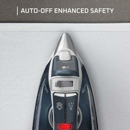 Rowenta Focus Excel Steam Iron for Clothes, Anti-Drip Protection, Iron Steamer for Clothes, 1725 Watts, DW5280, Grey