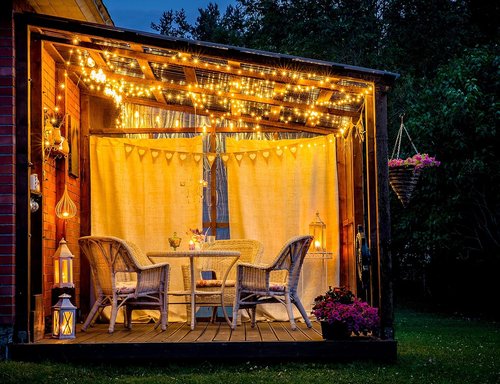 612 Vermont Clear Christmas Lights - 100 Bulbs on White Wire | UL Approved for Indoor/Outdoor Use, 18ft Length
