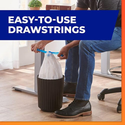 Hefty Small Garbage Bags - Unscented 4 Gallon Size | 34 Count for Easy Waste Disposal
