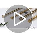 Antique Bronze Double Curtain Rod Set 1 Inch for Windows 72-144 Inches - Lootkell