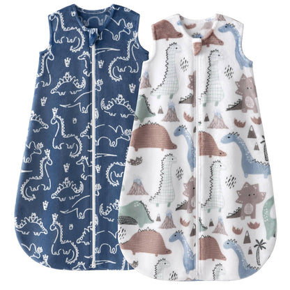 Yoofoss Baby Sleep Sack - 1.5 Tog Fleece Wearable Blanket with 2-Way Zipper | 0-6 Months, Soft & Warm