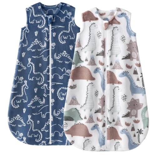 Yoofoss Baby Sleep Sack 6-12 Months, 1.5 Tog Sleep Sack, Fleece Baby Wearable Blanket with 2-Way Zipper, Infant Sleeping Sack, Soft Warm Lightweight(Small)