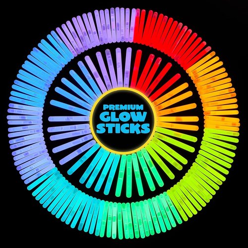 JOYIN 200 Mini Glow Sticks - 1.7" Glow in The Dark Party Favors | 8 Vibrant Colors for Easter & Events