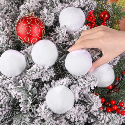 Elcoho 60-Piece Indoor Snow Fight Ball Set - 2.8-Inch Artificial Snowballs for Kids' Winter Games