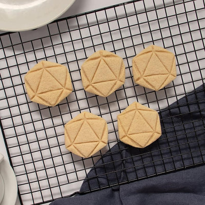 Icosahedron Cookie Cutter, 6.5x7.4 cm – 5 mm Dough Thickness, Bakerlogy