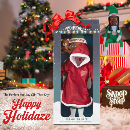 Snoop Dogg Pajama Expansion Pack - Red Robe with Teddy Bear | Perfect for Secret Santa Gifts