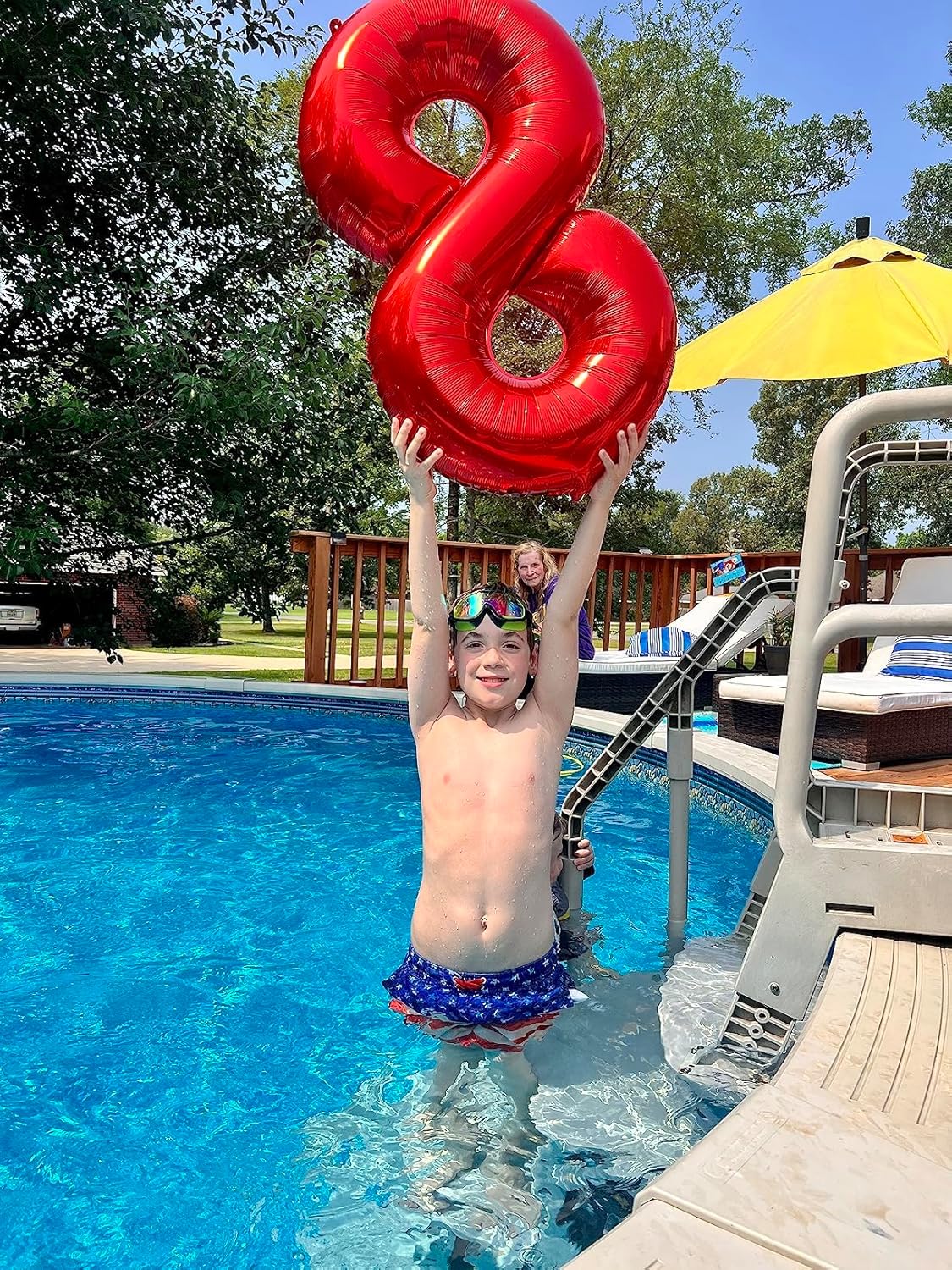 Regine Switzerland 40-Inch Red Number 9 Balloon - Perfect for Birthday Parties, Weddings & Graduations