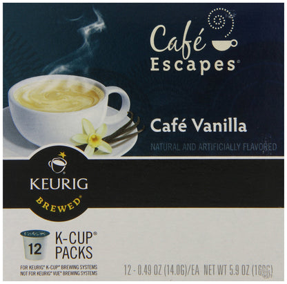 Cafe Escapes Cafe Vanilla K-Cups 1 Box (12 K-Cups)