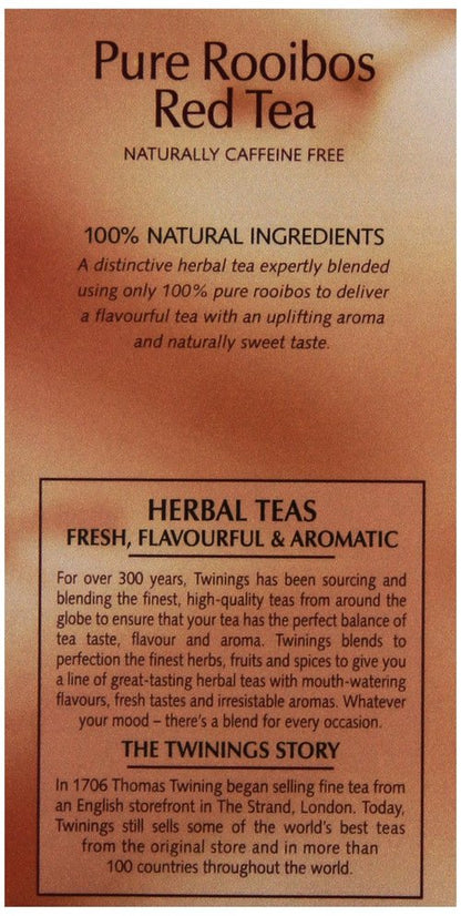 Twinings Tea Red African Rooibos Tea, 20 ct (Pack of 4)