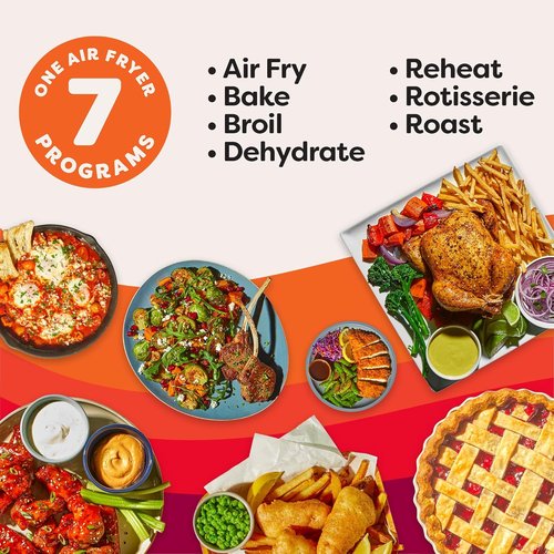 Instant Pot 10QT Air Fryer - 7-in-1 Multi-Cooker with EvenCrisp Technology & 100+ Recipes | Stainless Steel