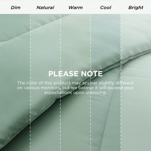 Bedsure Comforter Duvet Insert - Quilted Comforters Full Size, All Season Duvet, GentleSoft Down Alternative Bedding Blanket, with 8 Tabs, Gifts for Women/Men, Sage Green, Full 86 x 82 Inches