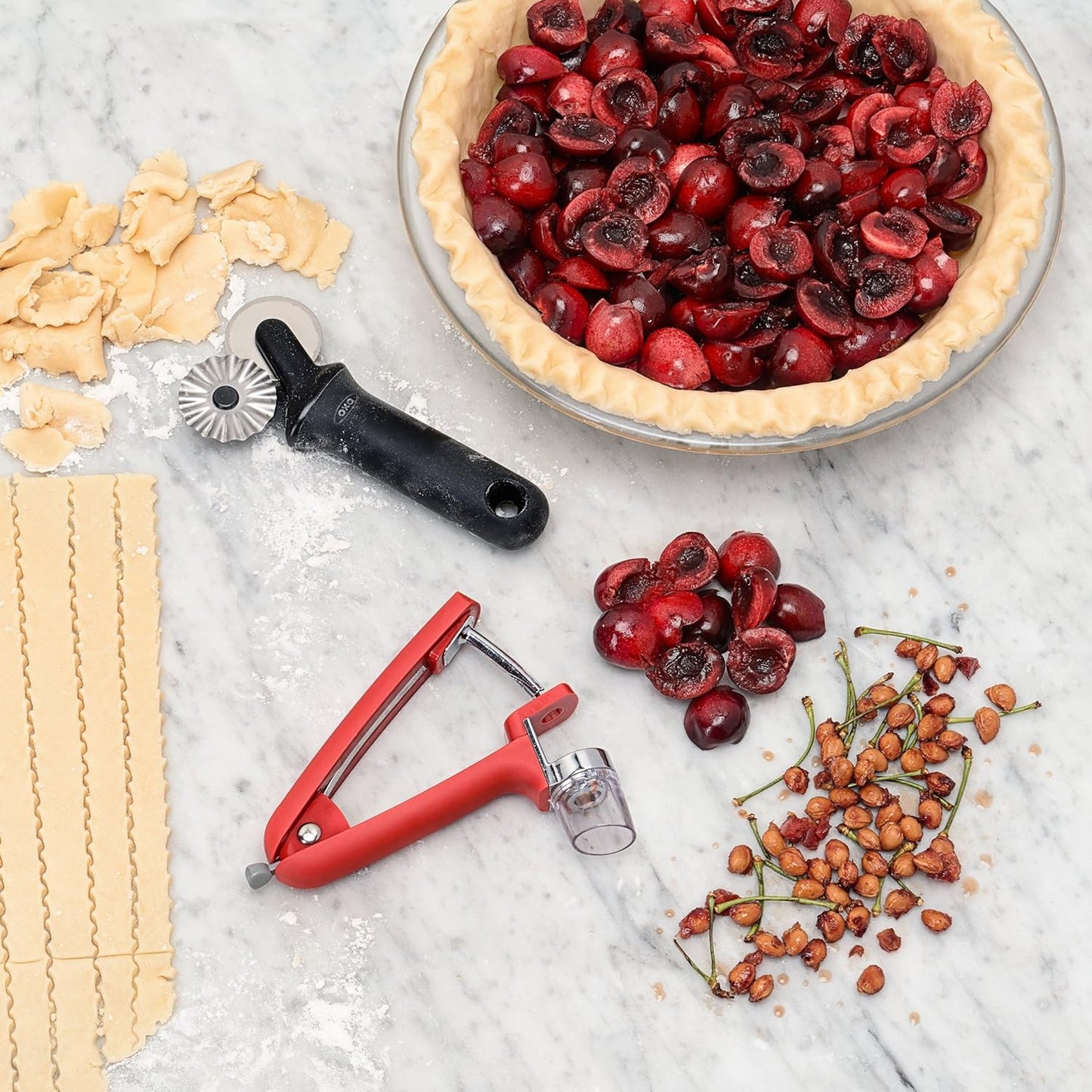 OXO Good Grips Pie Plate - Durable 9-Inch Glass Bakeware for Perfect Pies and Desserts