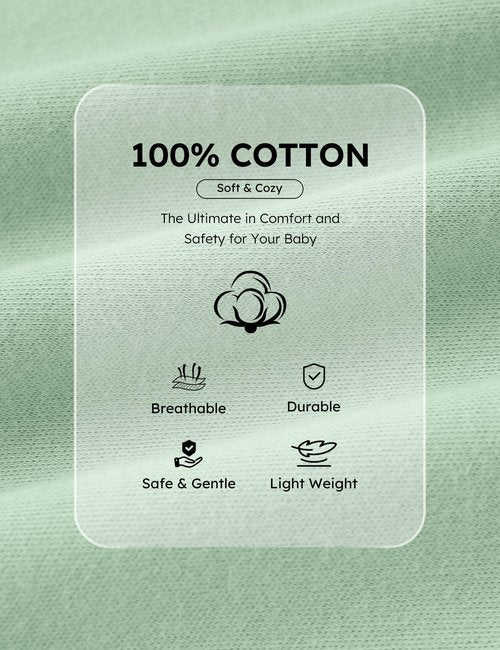 Yoofoss Baby Pajamas 100% Organic Cotton Baby Sleepers for 0-3 Months Boys Girls Clothes, 3-Pack Soft infant Toddler Footed PJs with Mitten Cuffs, Zipper Footies Pajamas