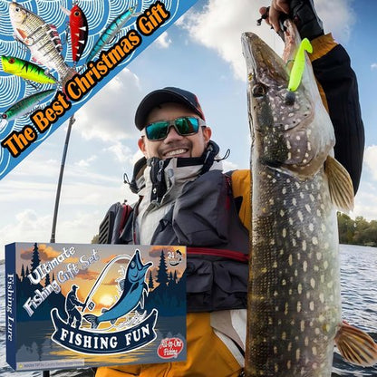 2026 Fishing Advent Calendar - Premium 24-Day Lure Countdown Set for Anglers | Perfect Christmas Gift for Men and Teens