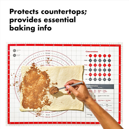 OXO Good Grips Non-Slip Silicone Pastry Mat - Built-In Measurements for Perfect Baking