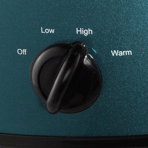 Crock-Pot 7-Quart Slow Cooker - Family Size for 8+ People | Removable Stoneware, Dishwasher Safe, Turquoise