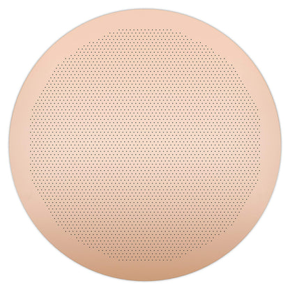 CAFE CONCETTO Filter for use in AeroPress Go/AeroPress Coffee Makers - Disc Fine - Reusable - Premium Coated Stainless Steel (Rose Gold, Metal) - Brew Tips Included