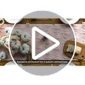 Pink Faux Fur Pumpkin Table Runner 13x90 Inch Fall Decor