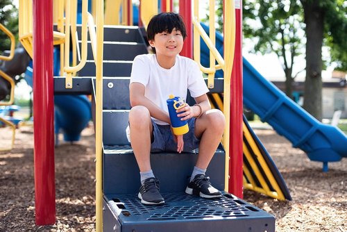 Ello Kids Colby 12oz Stainless Steel Insulated Water Bottle - Leak-Proof Lid & Straw | Perfect for School & Outdoor Activities