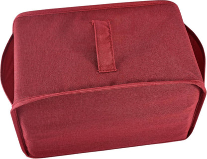 Red Toaster Cover - Dust & Fingerprint Protection with 2 Pockets | Machine Washable for 2 Slice Toasters