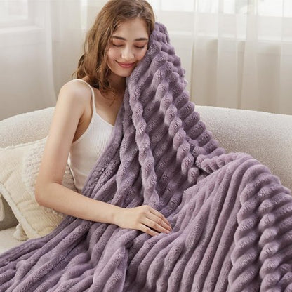 Bedsure GentleSoft Throw Blanket - Cozy Light Purple Couch Blanket for Women | Perfect Gift for Mom, 50x60 Inches