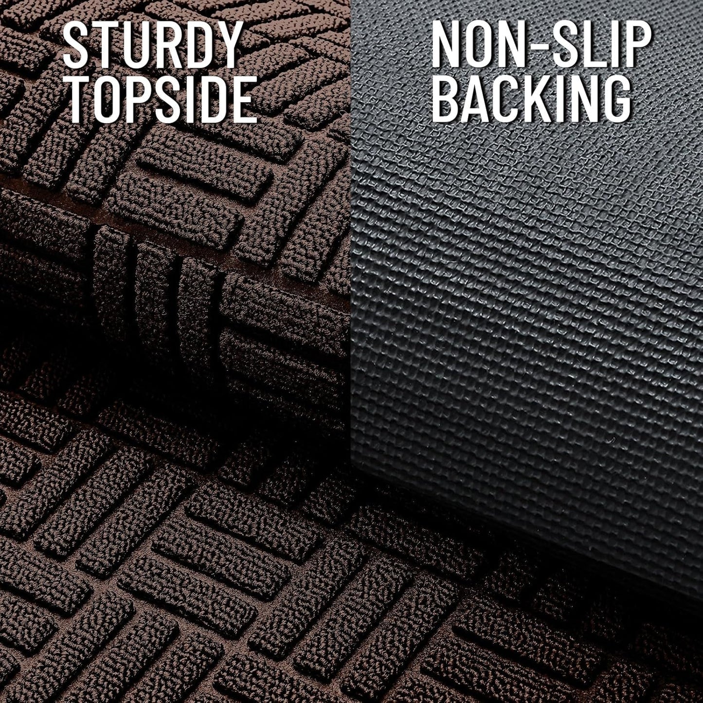 OLANLY Heavy-Duty Front Door Mat - Absorbent, Non-Slip, Stain & Fade Resistant | 29.5x17, Brown