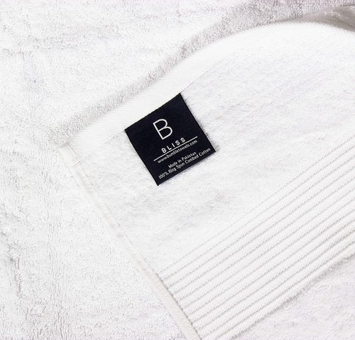 Luxury Oversized Bath Towels | 650 GSM, 34" x 56" | Hotel Quality, Soft & Highly Absorbent | Quick Dry, Thick, Combed Cotton Bathroom Towels | White - 4 Pack