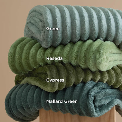 Bedsure GentleSoft Twin Blanket - Cozy Mallard Green Throw for Women | Soft and Stylish 66x90 Inches