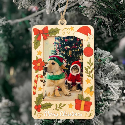 Wooden Christmas Ornament Set - Luxury Handcrafted Holiday Ornaments