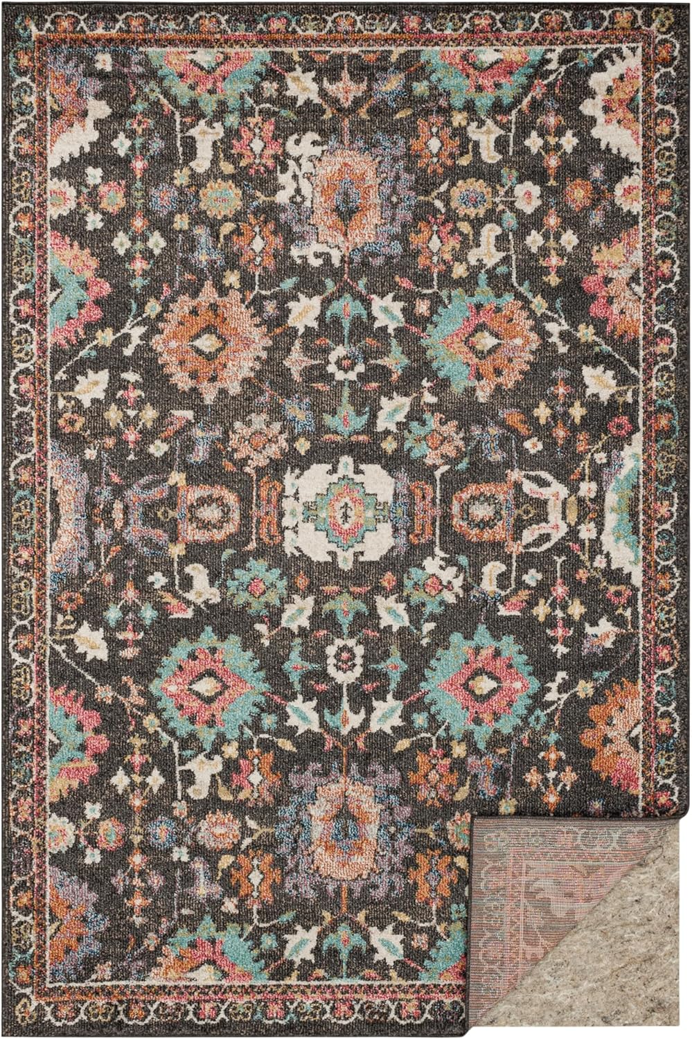 Mohawk Home Non-Slip Rug Pad - 1/2" Thick Felt & Latex Rubber Gripper - 2' x 6' for Hardwood & Tile Floors