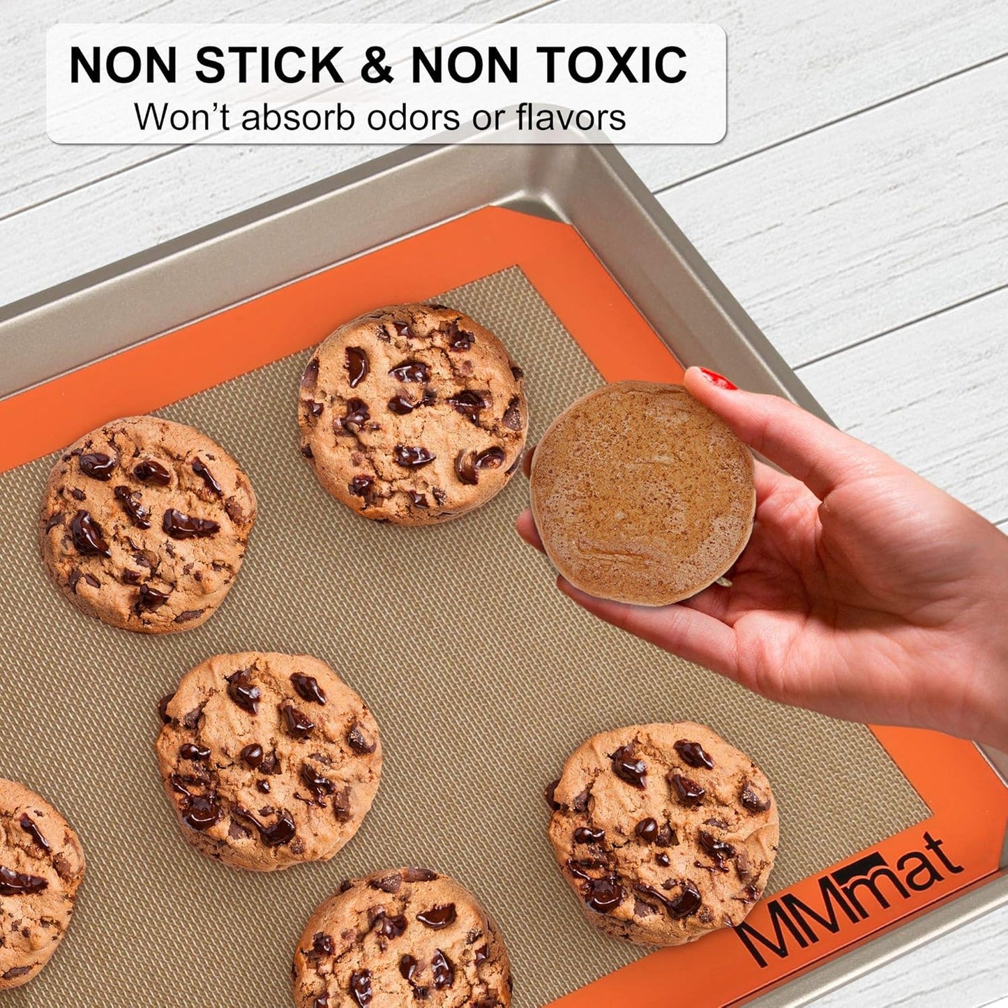 Skiennix Silicone Baking Mat - Non-Stick & Reusable Half Sheet Set of 2 | Perfect for Baking & Oven Use