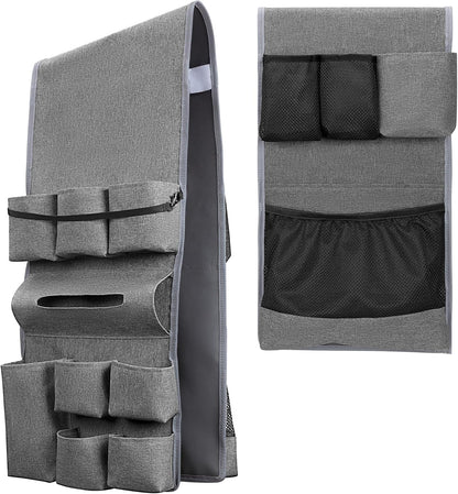 Rexmica Mini Fridge Organizer - 14 Pocket Dust Cover Storage Bag for Home, Office & Dorm | Gray