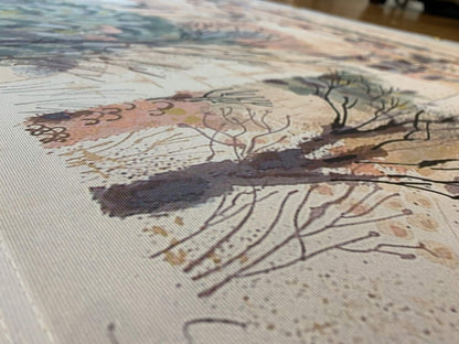 SukkahArtwork.com OLD CITY JERUSALEM SUKKAH TAPESTRY - Medium Outdoor Fabric Succos Decoration