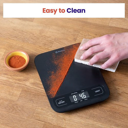Etekcity Digital Kitchen Scale - Accurate Weighing for Cooking & Meal Prep | Large Matte Black Design