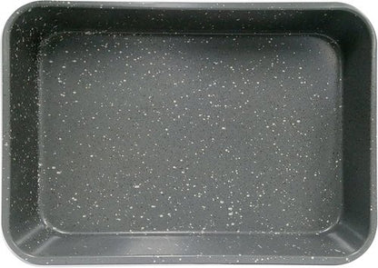 CasaWare Grande Lasagna Roaster Pan - Extra Large 18 x 12 x 3-Inch, Ceramic Coated Non-Stick (Silver Granite)