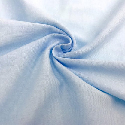 American Baby Company 100% Natural Cotton Fitted Crib Sheet 52" x 28" - Soft, Breathable, Hypoallergenic & Gentle Toddler Bed Sheet, Blue, Neutral for Boys & Girls