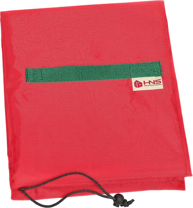 HOLDN’ STORAGE Upright 7 Ft Christmas Tree Storage Bag – Red, Dustproof & Easy-Use