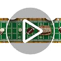 American Football Court Table Runner - Green 13 x 72 Inch for Sports & Party Decor
