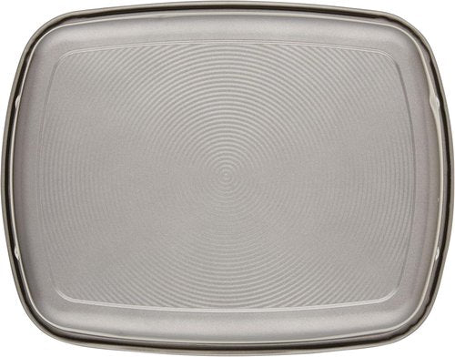 Circulon Total Bakeware Nonstick Roasting Pan with Rack - 17-Inch x 13-Inch, Gray Finish