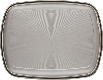 Circulon Total Bakeware Nonstick Roasting Pan with Rack - 17-Inch x 13-Inch, Gray Finish